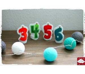 ITH - LED Teelichthüllen Wachszahlen